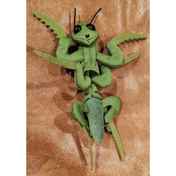 Folkmanis Mini 7 Inch Praying Preying Mantis Finger Puppet No Tags - Picture 1 of 4